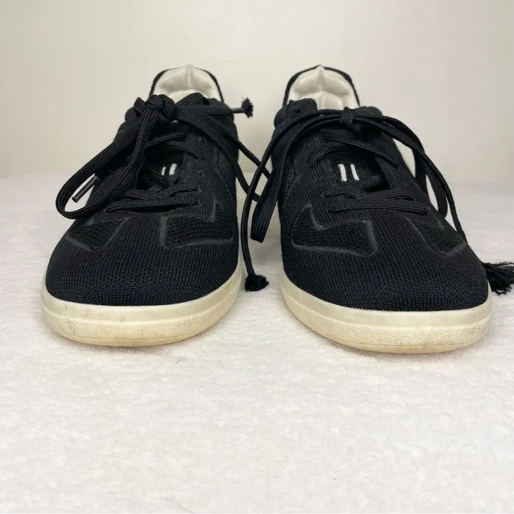 Rothys The RS01 Sneakers Knit Lace Up Low Black Mens Size 10